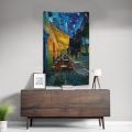 Terrace Cafe Wall Tapestry For Home and Office Decoration by Van Gogh (Digital Printed). 