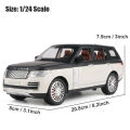 Big Range Rover- Vogue 1:24 XLG Die Cast Metal Model Cars Collectable Alloy Luxury Toy Car 8 inch Black die-cast. 