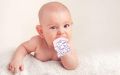 Baby Teething Mitten, 1 Pack Bunny Girl Silicone Teether Glove Toy and Infant Glove. 
