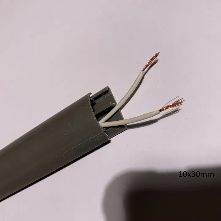 CableR%2010x30mm%20Wide%20Grey%20Floor%20Cable%20Duct%20with%20Guard%20Self-Adhesive%20Cable%20raceway%202%20ft%20gray%20-%20Image%206