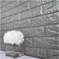 3D Brick Wall Stickers Pack of 1 Sheets PE Foam Self Adhesive Wallpaper for Kitchen 3D Wallpapers for Walls Bedroom. 