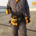 INGCO 14 Pocket 600D Polyester Multi-Purpose Heavy Duty Construction Tool Belt with Adjustable Belt, Fits Up to 50" Waist Size, for Electricians Carpenters Plumbers Maintenance Workers HTBP02031. 