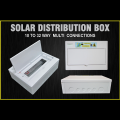 Solar Distribution Box 10-32WAY Household illumination Electrical Distribution Box MCB Waterproof Junction Wire Box ABS+IRON BASE. 