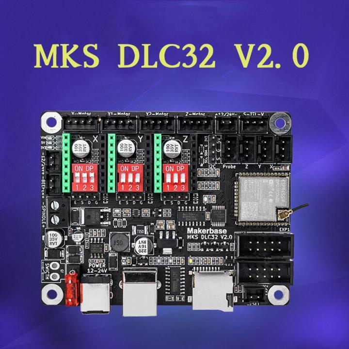 Makerbase MKS DLC32 Offline Controller Motherboard 32bits ESP32 WIFI GRBL TFT Touch Screen for Laser Engraving Machine Parts