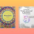 Pack of 2- adult coloring book- book set - or color box- stress relieving - 30 designs each- pages 60 to color. 