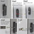 Automatic Door Closer Safety Spring Door Closer,Door Closer for Door Self Closing,Convert Hinged Doors to Self-Closing,Black. 