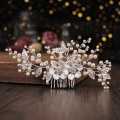 Wedding Hair Accessories Flowers Bridal Hair Jewelry Hair Pins Pearl Clips for Women Headpieces. 