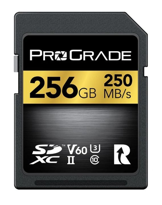 Memory Card ProGrade Digital SDXC UHS-II V60  (256GB), Gold, (Secure-Digital-Cards)