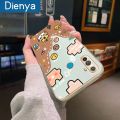 dienya For Realme C3 Case Cartoon Emoticon Pattern Side Edge Square Plating Casing Full Lens Cover Camera Protection Shockproof Softcase. 