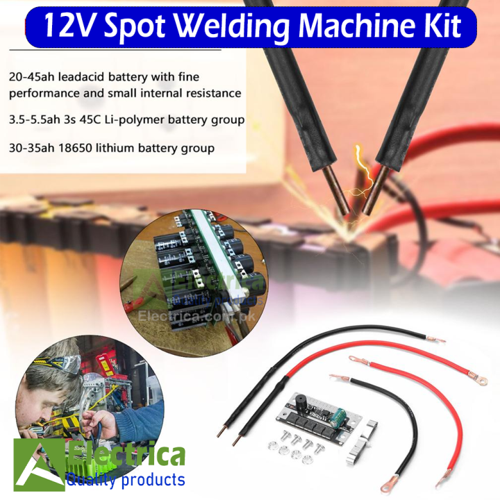 12V Spot Welder Set Portable Battery Spot Welding Storage Machine DIY PCB Circuit Board For