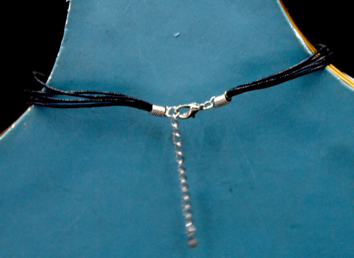 stainless%20steel%20&Blue%20Crystal%20Rhinestone%20Pendant%20Black%20dori%20Necklace%20For%20girl%20women%20high%20quality%20black%20-%20Image%203