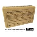 Natureza Organic Activated charcoal Soap Herbal for deep cleansing Sensitive skin 85 g. 