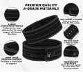 Weight Lifting Lever Leather Gym Belt - 10mm Powerlifting Lever Belt for Men & Women - Lower Back Support Weightlifting Belt for Powerlifting, Deadlifts, Squats. 