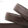 PU Leather Ratchet Belt without Buckle Automatic Belt Simple Waistband Fashion No Buckle Replacement Belt Strap Waist Belt for Costume Pants. 