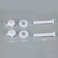 Toilet Seat Bolt Screw Set 4pcs Toilet Seat Bolt Screw Set White Plastic Nut 28mm Washer Heavy Duty Universal Lid Hinge Replacement Parts Bathroom Supplies Toilet Hinge Bolt Replacement. 