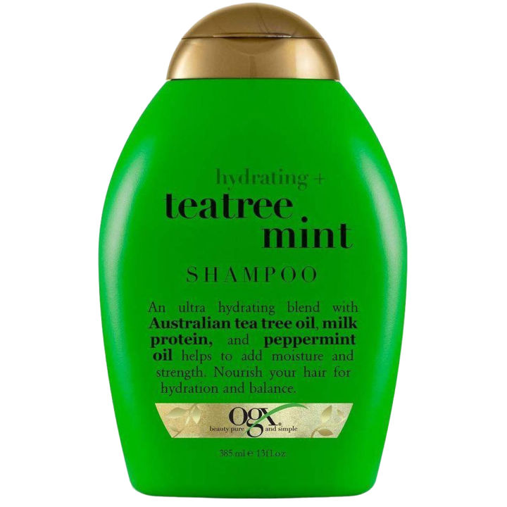 OGX Hydrating + Tea Tree Mint Shampoo, 13 Ounce 385ml