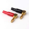 Speaker Wire Connector-16 x Banana Plugs(8pcs red + 8pcs black)-gold. 