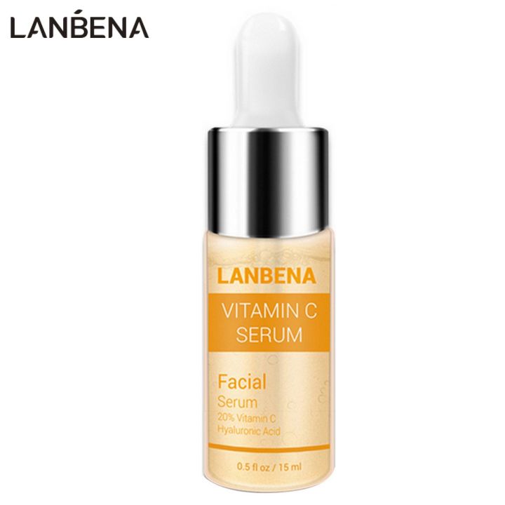 LANBENA 15ml Vitamin C Facial Serum Brighten Freckle Removal Skin Care