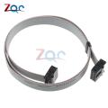 70CM 10 Pin USB ASP ISP JTAG AVR wire 10P IDC Flat Ribbon DATA Cable 2.54mm Connector. 