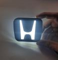 Honda H Logo Front Light Monogram Glowing Monogram for 70 and 125cc Motorcycles Universal Fitting White LED Plexiglass. 