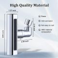 Multifunctional Kitchen Sink Waterfall Faucet 4 in 1 - 360° Rotating Waterfall Bubbler with 4 Modes, Anti-Splash, Pressurized, Universal Faucet Extension for Vegetable Washing. 