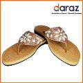 New women fancy stylish casual sleepers for women and girls flat sleeper party wedding sleeper golden women sleepers house sleepers (Golden Colour). 