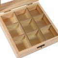Wooden Tea Bag-2*Tea Box-wood color. 