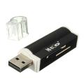 Computer Accessories USB 2.0 Card Reader Max support 32GB cards fOR Windows 98SE / Me / 2000 / XP / Vista / 7/ 8. 