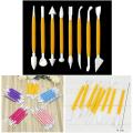 8 pcs Engraving Sculpture Sugar Flower Decorating Modeling Pastry Fondant Cake Carving Tools Set. 