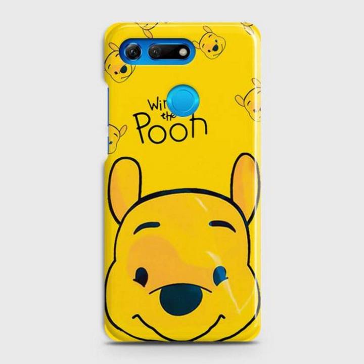 Huawei Honor View 20 Cover Case Winni the pooh  Hard Cover- Design 3 Cover