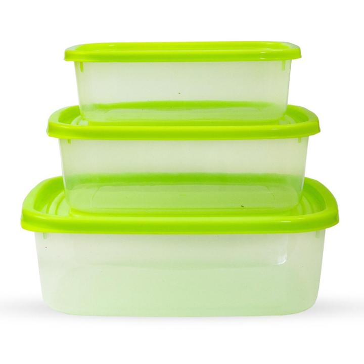 3 Peck Food Storage Container with Airtight TPE Lids, Home Pantry Organization Container, Tupperware containers
