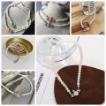 sinana VIVIENNE WESTWOOD Retro Planet Pearl Short Necklace Female Wedding Jewelry Ins Style Luxury Choker Chain For Women Girls Birthday Gift. 