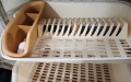 Dish Racks for Kitchen Washing Dishes and Plates Dryer Large Durable Plastic Dish Drainer stand. 