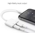 4 in 1 Dual Lightning Port Adapter For iPhone, Apple iPhone Headphone And Charger Jack Adapter, iPhone Splitter Jack Dongle, Best For PUBG, iPhone Connector, Compatible With iphone7,8,8plus,x,xs,xsmax,11,11pro,11prax,12,12promax,13,13pro,13promax,ipad. 