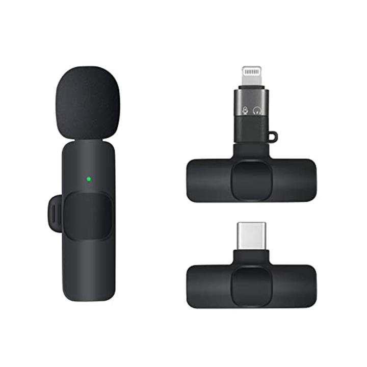 K8 Wireless Collar Microphone for Type-C & Lightening Port