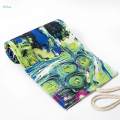 Colored Pencil Wrap Fabric Pencil Case Pencils Roll Holder for Hobbyist 48 Slots. 