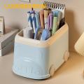 Desktop Pen Holder Bus-shaped Multifunctional Pen Holder Large Capacity Office Supplies Organizer for Southeast Asian Buyers Desktop Stationery Container. 