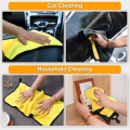 Pack of 2 Microfiber Cleaning Cloth Towels – Thick Double-Sided Coral Velvet Scratch-Free Absorbent Car Wash Towels, Bike Cleaning Cloths, Kitchen & Home Multipurpose Reusable Microfiber Drying, Polishing & Dusting Towels. 