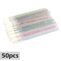 CNKESS Wholesale 50pcs Disposable Cosmetic Lip Brush Lipstick Lip Glossy Wands Pen Cleaner Applicator Makeup Brushes Tools. 