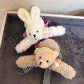 Bunny Style Hair Clips, Cute Korean Style Hair Accessories Creative Luxury Take Clips for Girls and Women. 