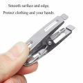 (12 or 24 Pcs ) Stainless Steel Pegs for Drying Clothes - Clothing Wire Rust-Proof Peg - Clothes Pegs. 