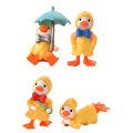 Ducks Miniature Animated Realistic Diminutive Ducks Sculptures. 
