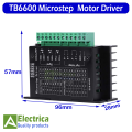 TB6600 Micro Stepper Motor Driver Single Pulse 4A 9~42V 2/4 Phase Hybrid Controller Microstep for CNC Milling Machine Tb6600 Stepper Motor Driver by Electrica. 
