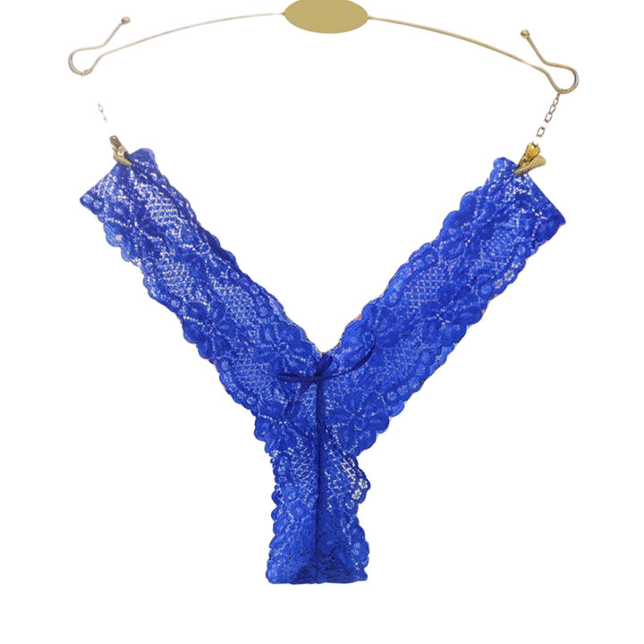 Women  G String Transparent Lace  Briefs Underwear T-back Seamless Panties