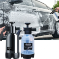 Portable High Pressure Car Wash Foam Sprayer  2L (Black)  Manual Handheld Car Wash Spray  Car High Pressure Sprayer  Household Cleaning Tool. 