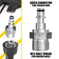 Quick Connection Pressure Washer-Gun Hose Adapter For Lavor Vax,M22 Quick Insertion. 