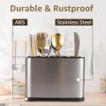 Kitchen Utensils Cutlery Caddy Drainer Organizer Stainless Steel. 