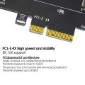 PCI-E 3.0 X4 to NVMe .2 NGFF Key SSD Riser Expansion Card for 2230/2242/2260/2280 .2 SSD EM2-5003. 