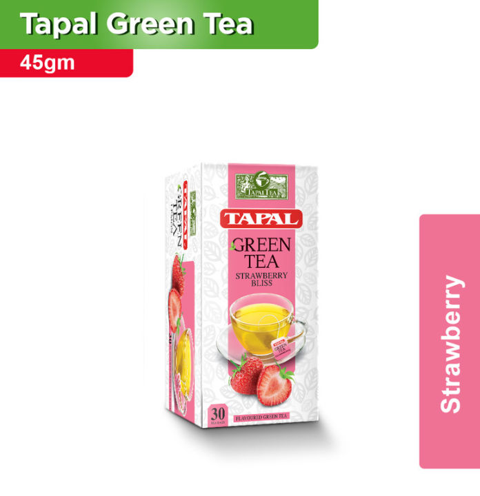 Green Tea Strawberry 45gm (30 Tea Bags)