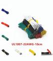 50pcs insulated jumper wire green 22AWG 10CM cable. 